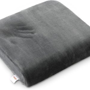 Cheer Collection Extra Large Seat Cushion | Memory Foam Comfort Pad for Prolonged Sitting with Removable Washable Cover