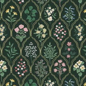 Dimoon 17.3''x78.7'' Peel and Stick Wallpaper Floral Contact Paper Vintage Wallpaper Green Pink Renter Friendly Waterproof Upgrade Embossed Self Adhesive Kitchen Bedroom Cabinet