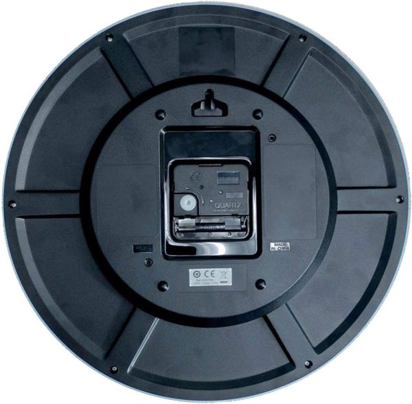 Seiko Non Ticking Home, Office Wall Clock, 12 Inches, Black - Image 3