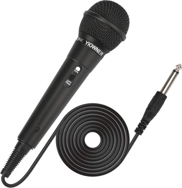 Wired Karaoke Microphone, Handheld for Singing, With 2.5m Cable, Vocal Dynamic Mic for Speaker, AMP, Mixer, DVD